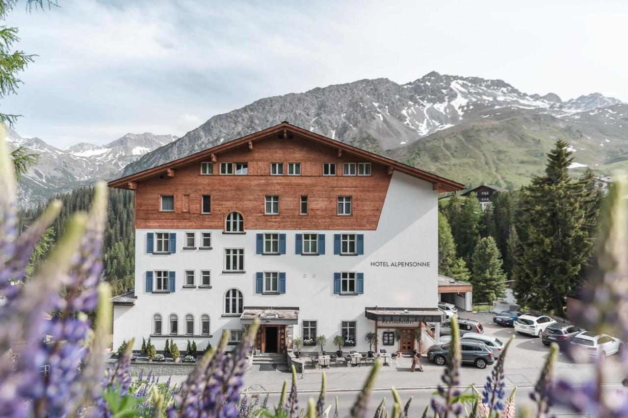 Hotel Alpensonne - Panoramazimmer & Restaurant アローザ エクステリア 写真