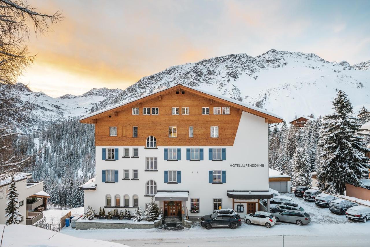 Hotel Alpensonne - Panoramazimmer & Restaurant アローザ エクステリア 写真