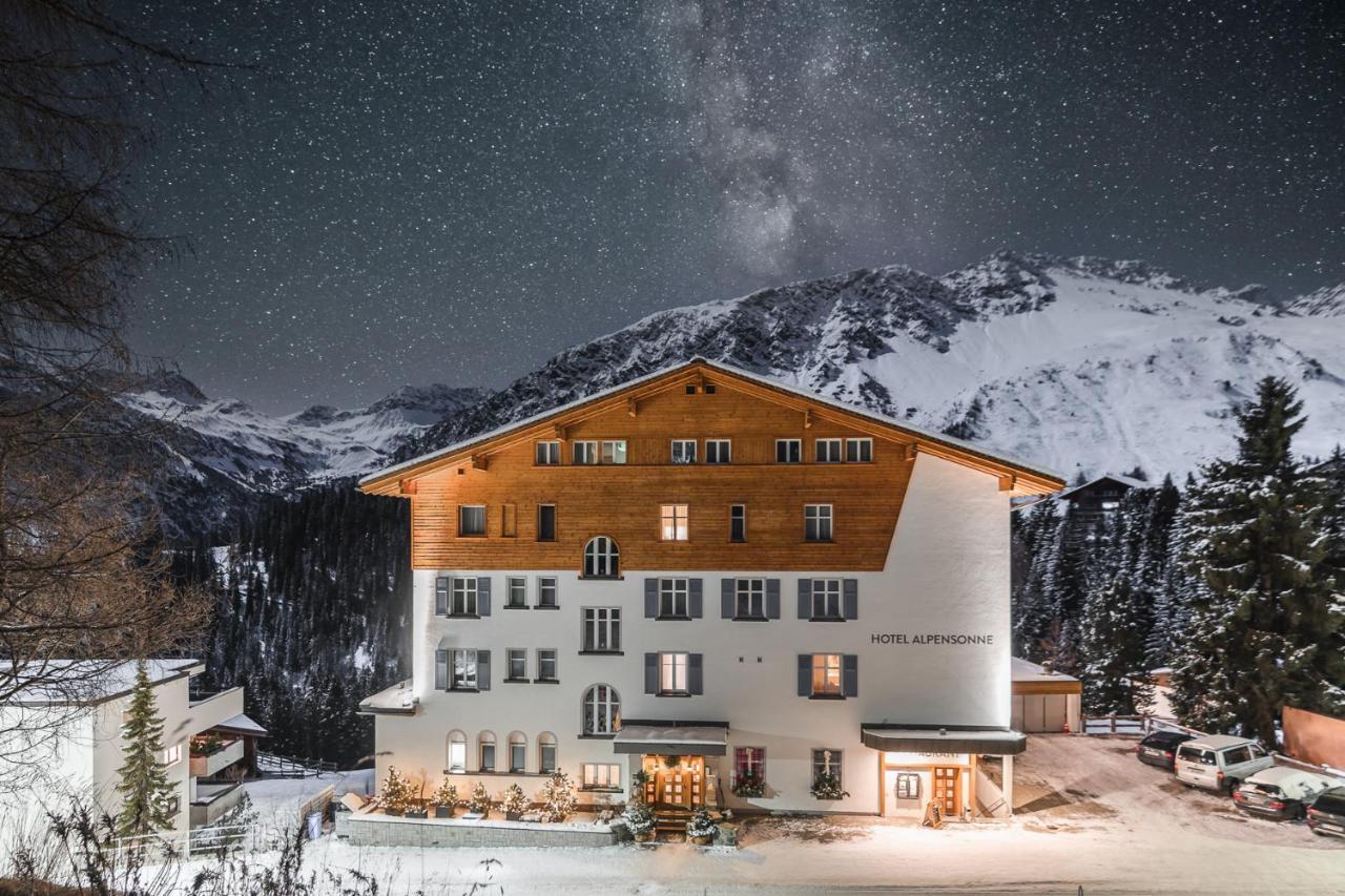 Hotel Alpensonne - Panoramazimmer & Restaurant アローザ エクステリア 写真