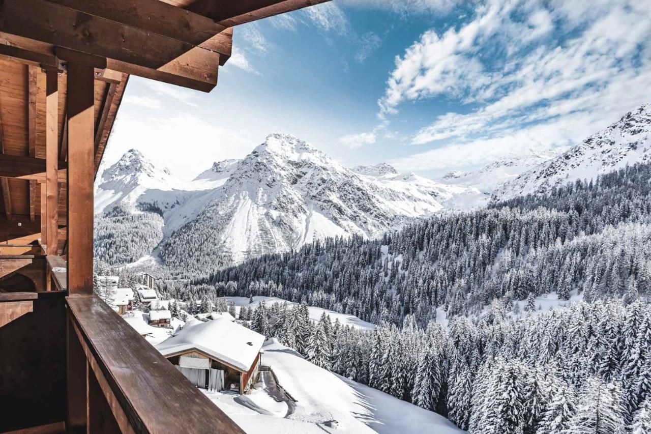 Hotel Alpensonne - Panoramazimmer & Restaurant アローザ エクステリア 写真
